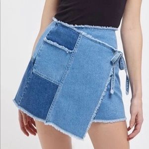 Urban Outfitters Jean Wrap Skirt
